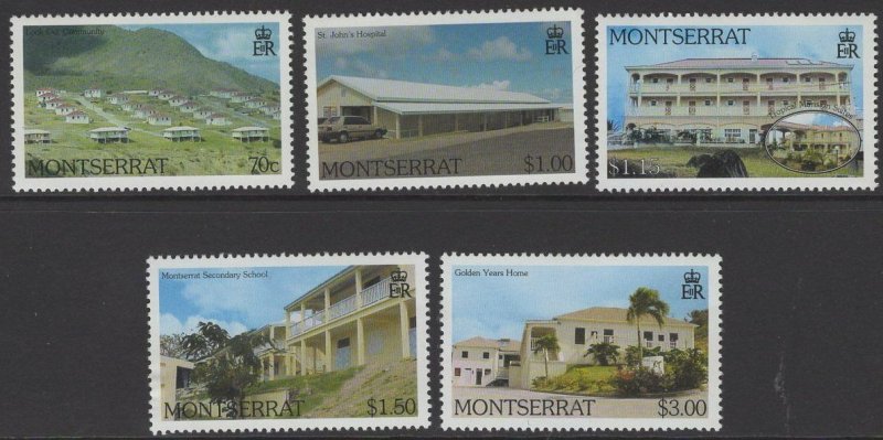 MONTSERRAT SG1190/4 2001 CONSTRUCTION MNH 