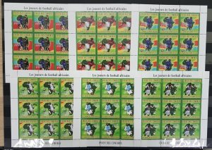 A1106 2010 Comoros African Football Stars Legends 9Set Mnh