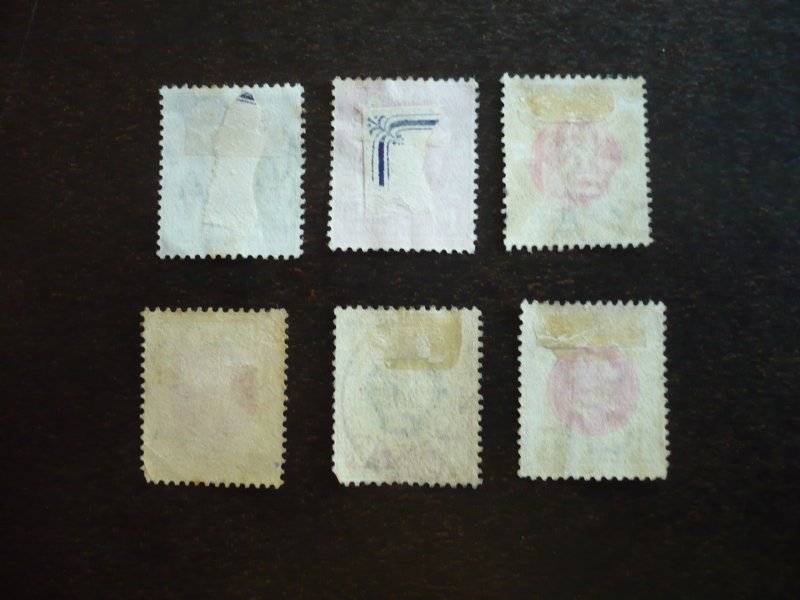 Stamps - Natal - Scott# 81,82,84,86,89,90 - Used Part Set of 6 Stamps