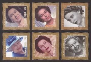 Tristan da Cunha Sc# 966-71 MNH Diamond Jubilee