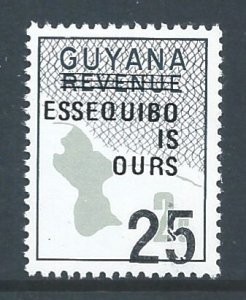 Guyana #504 NH Map Revenue Ovpt Essequibo & Surcharged ...