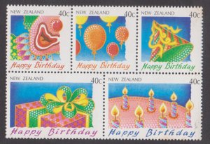 NEW ZEALAND - 1991 HAPPY BIRTHDAY - BOOKLET PANE MNH