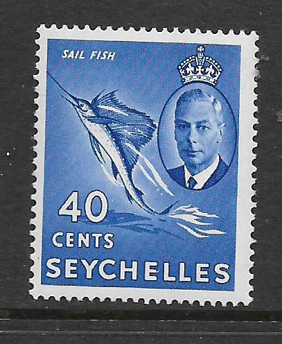 SEYCHELLES, 164, MINT HINGED, SAIL FISH