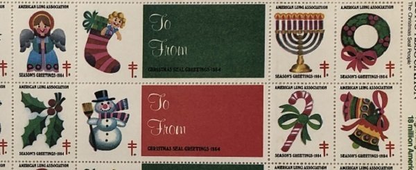 Christmas Seals from 1984 - Full MNH sheet