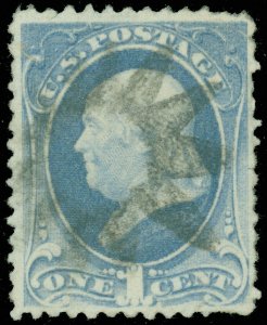 Scott #156, Well Defined CIRCLE of SPIKES - STARBURST Fancy Cancel, Unlisted!