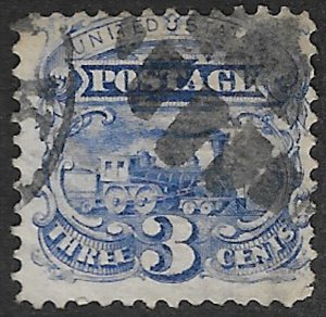 US #114 VF/XF used, fresh color and impression,  a super used stamp,   SUPER ...