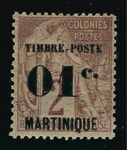 Martinique SC #21 F-VF Mint hr.....Make me an Offer!