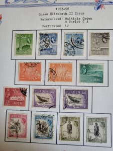 Stamps Aden 48-61A used