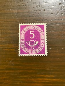 Germany SC 672 Used 5pf Numeral & Post Horn (1) - VF/XF