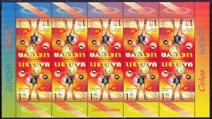 Lithuania 2002 Europa CEPT Circus Sc.722 Sheet MNH