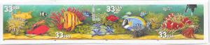 US#3320b $0.33 Fish Strip of 4 (MNH) CV $5.20