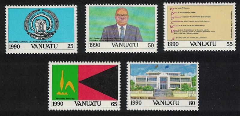 Vanuatu 10th Anniversary of Independence 5v SG#547-551 SC#524-528