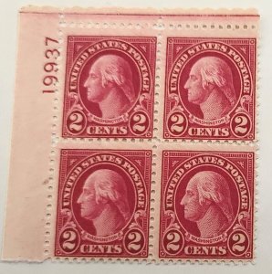 Scott Stamp #634 & 634b-1926 Scarce Washington Carmine-Lake, MNH OG- SCV $4,250