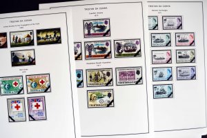 COLOR PRINTED TRISTAN DA CUNHA 1952-2010 STAMP ALBUM PAGES (139 illustr. pages)