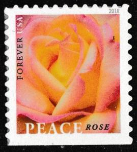 US 5280 Peace Rose forever single (1 stamp) MNH 2018