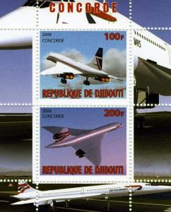 Djibouti 2009 CONCORDE Sheet Perforated mnh.vf