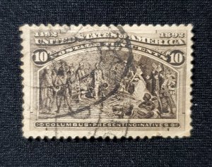 US 237, 10c Columbian, 1893, used