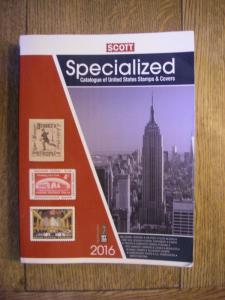 2016 SCOTT UNITED STATES SPECIALIZED STAMP CATALOGUE OF STAMPS & COVERS