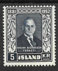 Doyle's_Stamps: Iceland 1952 Scott #274* to #277* LH set cv $58.75