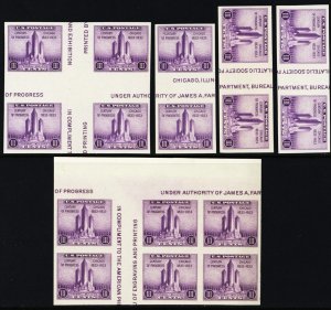 767a, Mint NH Gutter Pairs And Blocks Group CV $55.00 * Stuart Katz