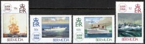 EDSROOM-22259 Bermuda 541-544 MNH 1988 Complete Ships CV$8