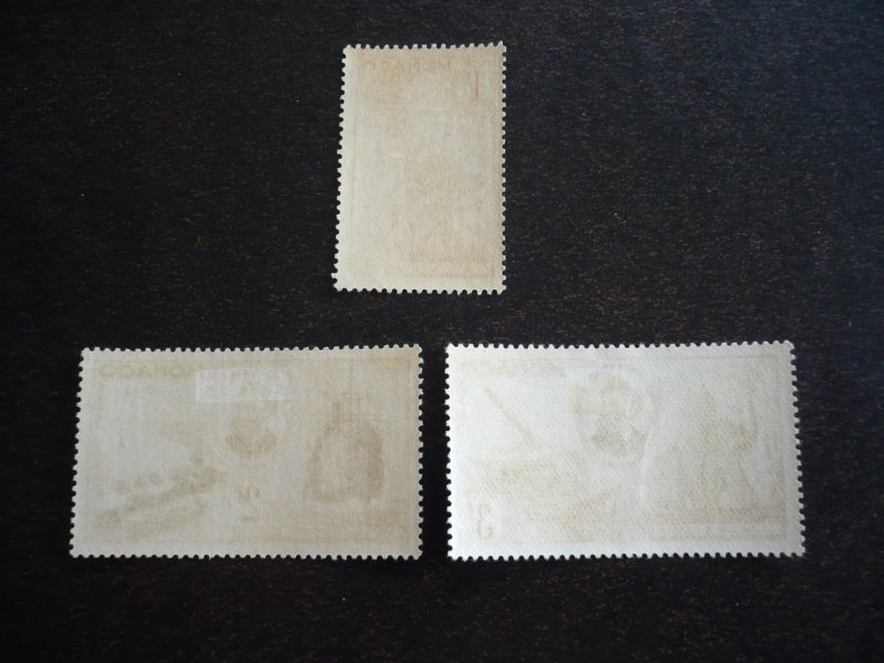 Stamps - Monaco - Scott# 340-342 - Mint Hinged Part Set of 3 Stamps