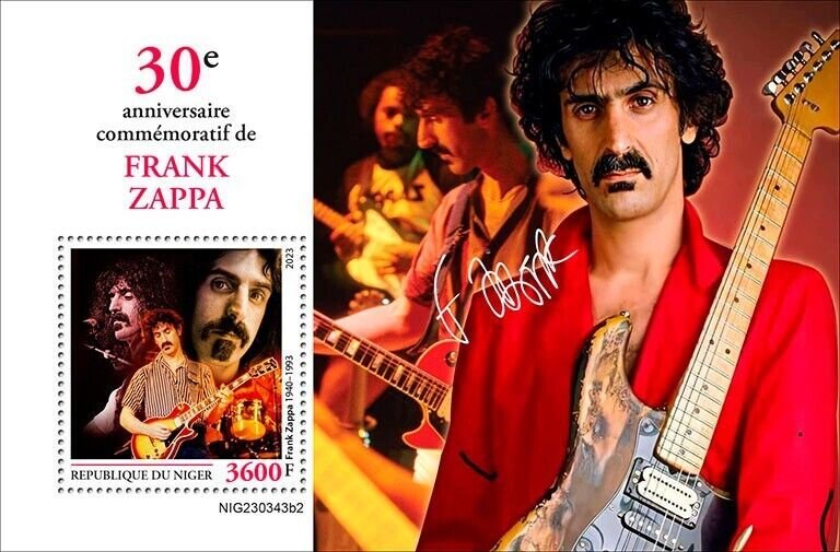 2024/03 - NIGER  - FRANK ZAPPA 30TH  II      1V    MNH **