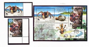 VANUATU - Scott 942-943 & 943a - FVF MNH - coconut crabs - 2008