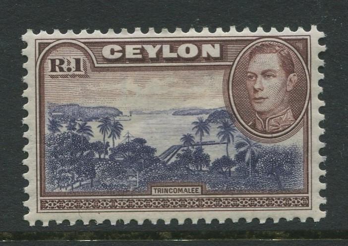 Ceylon -Scott 287 - KGVI Definitive Issue - 1938 - MNH - Single 1r Stamp