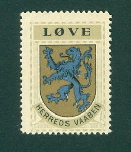 Denmark. Poster Stamp 1940/42. Mnh. District: Lion. Coats Of Arms: Lion