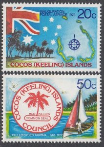 Cocos Islands 32-33 MNH CV $0.90