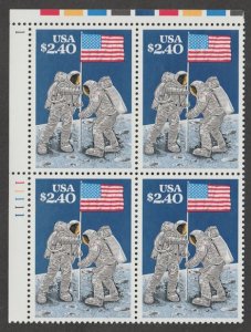 U.S. Scott #2419 Space - Man on the Moon Stamp - Mint NH Plate Block