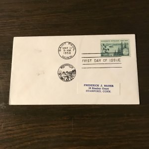 FDC - US 1106 3¢ Minnesota Statehood (1) NO Cachet - Canceled Saint Paul, MN.