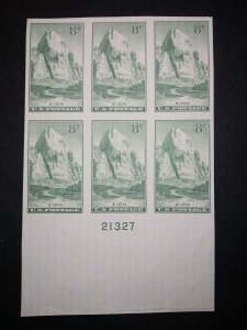 RIV: US NGAI 763 Plate Block 8 cent Zion National Park Farley Special MNH 2S