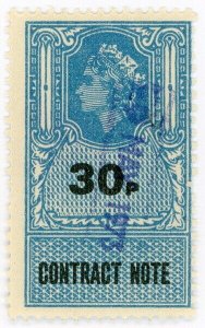 (I.B) Elizabeth II Revenue : Contract Note 30p (1972)