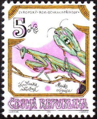 Czech Republic 2952 - Mint-H - 5k Praying Mantis (1995) (cv $0.70)