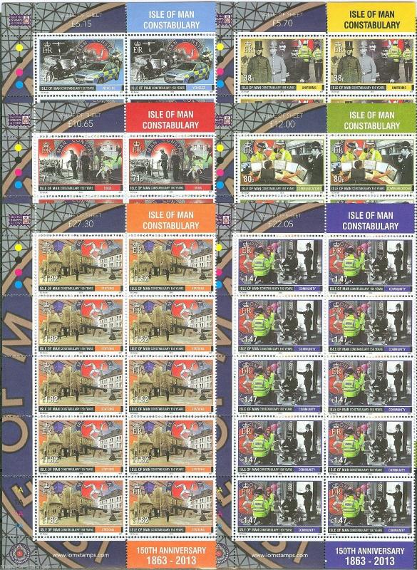 ISLE OF MAN  2013  CORONATION COMMEMORATIVES SHEET SET  MINT NEVER HINGED