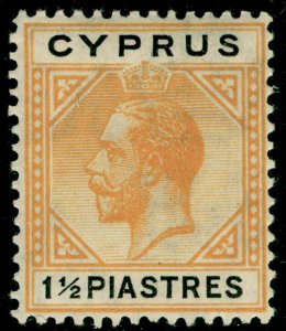 CYPRUS SG91, 1½pi yellow & black, VLH MINT. Cat £13. 