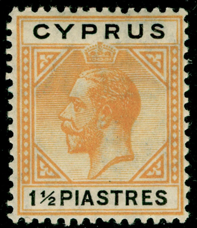 CYPRUS SG91, 1½pi yellow & black, VLH MINT. Cat £13. 