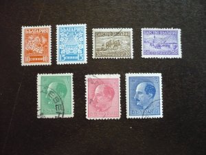 Stamps - Bulgaria - Scott# 364-369,372 - Used Part Set of 7 Stamps