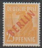 (DE 10441) Mi: 27  1949  U/m Cat €  100.00 signed Schlegel