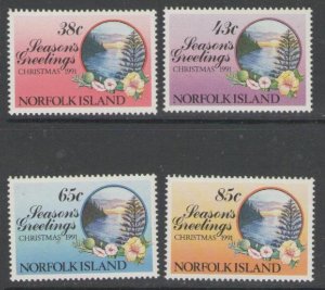 NORFOLK ISLAND SG518/21 1991 CHRISTMAS MNH