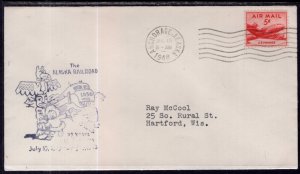 US 25th Anniversary The Alaska Railroad 1948 Cover