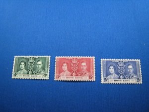 HONG KONG 1937  -  SCOTT # 151-153   MBNH