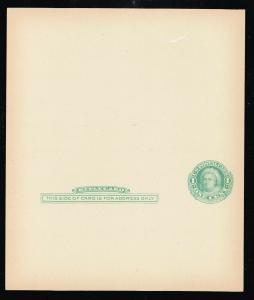 USA  UY6 - Double Frame Line - Paid Reply - Unused/Unfolded  CV$175.00