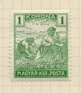 Hungary 1922-23 Early Issue Fine Mint Hinged 1k. NW-195176