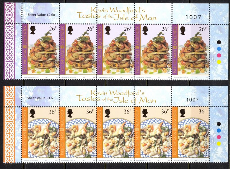 Isle of Man Sc# 919-920 MNH Strip/5 2001 Europa