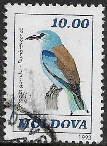 Moldova #78 Used Stamp - Bird (a)