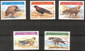 Sahara OCC. R.A.S.D.  1993 Birds (1) Set of 5 MNH