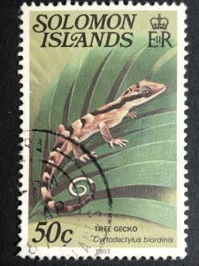 1983 Reptiles and Amphibians 50c used Tree Gecko